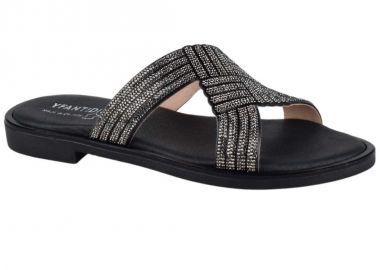 Σανδάλια γυναικεία | Δερμάτινα | Υφαντίδης | 126103 | Μαύρο - Υφαντίδης - 